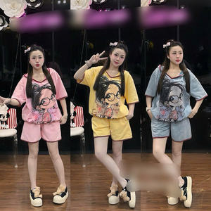 Conjunto de Dos Piezas Largo y Ajustado Informal para Mujer, Verano, Algodón Ecológico, Lavable, Empaque Personalizado, Fabricante de Vietnam - Product Image 4