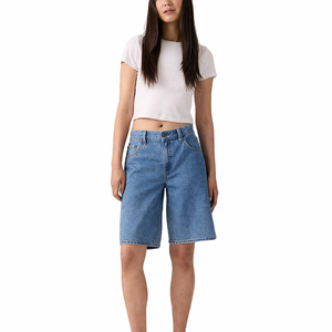 Shorts de Mezclilla de Marca Privada para Mujer, Cintura Media, Doble Costura, Lavado Premium, Suministro para Boutiques - Product Image 6