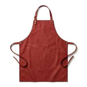 Delantales de Cuero Rojo de Alta Resistencia y Calidad Premium, Hechos a Medida, Precio Competitivo, Diseño Único con Mangas - Product Image 2