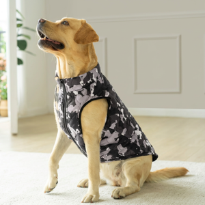 Gilet pour chien avec trou pour harnais, vêtements pour animaux de compagnie doux et chauds pour une utilisation en extérieur - Product Image 1