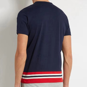 Camiseta OEM de alta calidad con logo personalizado, algodón peinado de 180 g/m², impresión en serigrafía, camiseta para hombre para venta en línea a bajo precio. - Product Image 3