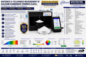 Espectrofotómetro de Color SPECTRO PRO, Apertura de 77 mm, Resolución de 1 nm, Espectrómetro Vis, Medidor de Blancura de Carbonato de Calcio - Product Image 4