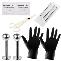 1 Kit de Piercing Corporel Jetable en Titane G23 pour le Nez – Bijoux Tendance pour Fêtes et Mariages – Vente en Gros