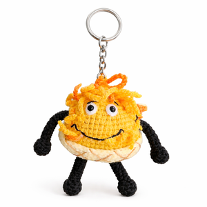 JNC Macramé, Llaveros Colgantes de Ganchillo Ligeros Personalizados, Muñeco Amigurumi, Lindo y Animado, Hecho a Mano, Regalo de Aniversario, Juguetes de Animales - Product Image 1