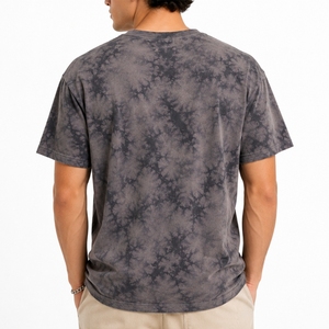 Camiseta Tie Dye para Hombre, Premium, Suave, Transpirable, Moderna, Cómoda, de Manga Corta, Cuello Redondo, Corte Regular, de Algodón, Informal - Product Image 2