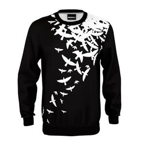 เสื้อสเวตเชิ้ตผู้ชายคุณภาพสูงแบบกำหนดเอง ผ้ากำมะหยี่คอตตอน คอกลม ทรงจ็อกเกอร์ พิมพ์ลายดิจิทัล สีพื้น ผ้าพลัฌ ซิปหน้า สำหรับฤดูหนาว - Product Image 1