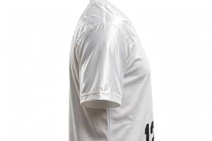 Maillot de football vintage blanc personnalisé en maille respirante, uniforme d'entraînement, chemise à manches courtes avec impression graphique vintage XII, vêtements de sport - Product Image 3