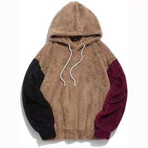 Manufacturer Wholesale Winter Warm Custom Logo Digital Oversized Pullover Thick Fleece Men Heavy <b>Faux</b> <b>Fur</b> Sherpa <b>Hoodies</b> - Product Image 1
