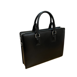 Genuine Leather Soft Laptop <b>Bag</b> Waterproof Luxury Casual Design Elegant Black Sturdy Stand Premium Business Style - Product Image 2