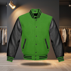 Vestes d'université pour hommes de grande taille vestes d'université vierges en gros veste d'université pour hommes avec logo personnalisé veste d'université pour hommes avec lettre simple - Product Image 4