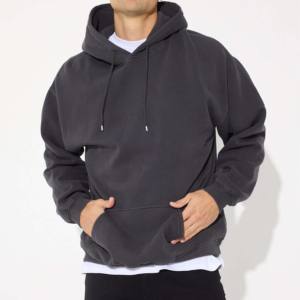 Sudadera con capucha de manga larga para hombre, estilo casual, lavado ácido, transpirable, con cremallera completa, OEM, para exteriores, para niños - Product Image 5
