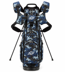 Étui pour clubs de golf avec fermeture éclair, design pliable, poche étanche, motif camouflage, 47 pouces, polyester, ceinture à coussin d'air, unisexe, 21L - Product Image 3