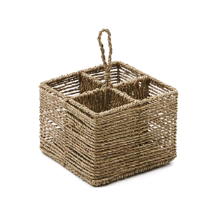 Best Selling Natural Seagrass Caddy, Rustic Seagrass <b>Storage</b> <b>Basket</b> Paper Towel Holder Wholesale Kitchenware From Vietnam - Product Image 2