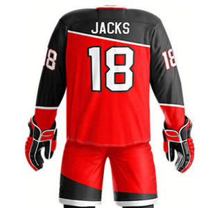 Ensembles d'uniformes de hockey sur glace à prix abordable – Maillot et pantalon inclus, sublimation personnalisée, respirant, OEM - Product Image 4