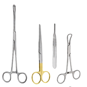 Kit de césarienne 23 pièces, instruments chirurgicaux en acier inoxydable pour obstétrique/gynécologie, boîte à instruments autoclavable, manuel inclus, par Blush Surgical - Product Image 5