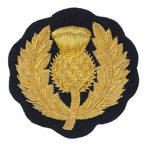 Insigne de mode Inde Soie Cannetille Insignes à main Bullion Wire Patch Emblème - Product Image 1