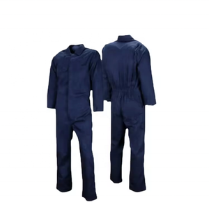 Wholesale High Quality 230 GSM Cotton Polyester Cargo Pocket Safety Coveralls Hi Vis Reflective Industrial Workwear Factory - Product Image 2