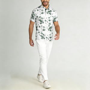 2026 Bulk Supply Premium <b>Hawaiian</b> Style <b>Golf</b> Polo Moisture Wicking Custom All Over Printing Knitted Plus Size Men's Polo <b>Shirt</b> - Product Image 4
