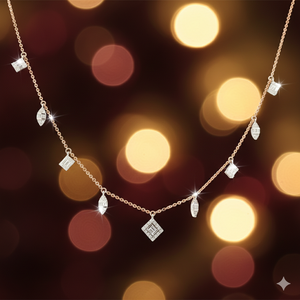 จี้เพชรแท้ทองคำแท้ 18K สีโรสโกลด์ รับรองโดย IGI - Product Image 1