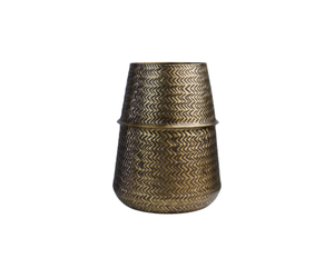 ชุดแจกันโลหะตกแต่งบ้านและโรงแรม ดีไซน์หรูหราทันสมัย พร้อมหูจับ  งานแฮนด์เมด  มีหลายขนาด - Product Image 3