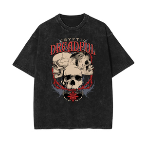 Camiseta Gótica Extra Grande de Estilo Hip Hop, Vintage, Unisex, 100% Algodón Tejido, Premium - Product Image 4