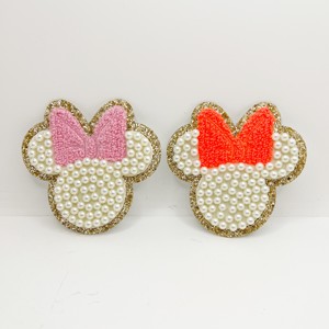Parche de chenilla colorido, suave, estilo bordado, insignia decorativa para ropa, mochila, sombrero, manualidades DIY, para coser o planchar - Product Image 3