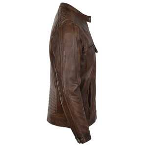 Chaqueta de Cuero Sólido de Primera Calidad para Hombre, Venta al Por Mayor, Ajuste Cómodo, Cálida, Impermeable y Resistente al Viento, Chaqueta de Invierno - Product Image 6