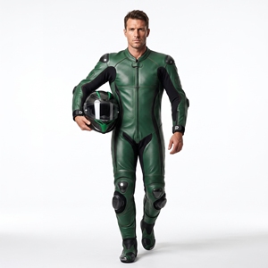 Combinaison de moto en cuir vert Dumela, protection intégrale personnalisée, imperméable, coupe-vent, respirante, équipement de cyclisme toutes saisons - Product Image 3