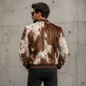 Chaqueta <span class=keywords><strong>de</strong></span> Motociclista <span class=keywords><strong>de</strong></span> Cuero para <span class=keywords><strong>Hombre</strong></span> LEATHER SPOT, con Capucha, Transpirable, Estilo Casual <span class=keywords><strong>de</strong></span> Verano, Cierre <span class=keywords><strong>de</strong></span> Cremallera, Forro <span class=keywords><strong>de</strong></span> Poliéster - Product Image 6