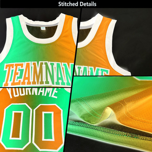 Maillots de basket sans manches de conception professionnelle, jaunes, vêtements de sport, motif OEM, sublimation, logo d'équipe, maillots de basket - Product Image 5