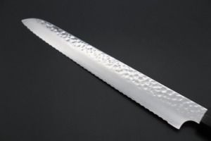 Couteau à pain artisanal en acier inoxydable avec manche en bois et étui en cuir, lame de 13 pouces, ambidextre, compatible lave-vaisselle - Product Image 3