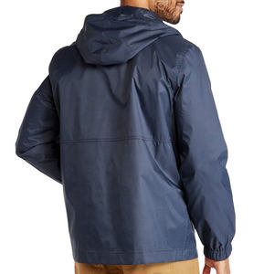 Chaqueta Anorak Ligera con Capucha para Invierno, Cortavientos, con Logotipo Frontal, Tela Vaquera, Transpirable e Impermeable para Hombre - Product Image 3