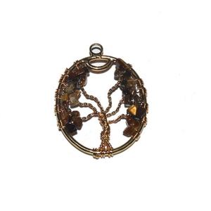 <b>Crystal</b> Quartz Copper <b>Tree</b> of Life Pendant From Agate Export - Product Image 5