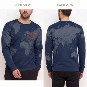 เสื้อสเวตเชิ้ตผู้ชายคุณภาพเยี่ยมรุ่นใหม่ล่าสุด แขนยาว ขายส่ง ผ้าฝ้ายแท้ 100% รับสกรีนโลโก้ แห้งเร็ว - Product Image 4