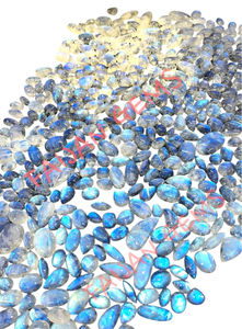 พลอยมูนสโตนธรรมชาติขัดเงาทุกขนาดรูปทรงผสมกันได้รับการรับรองโดยไม่ต้องทำการบำบัด - Product Image 3