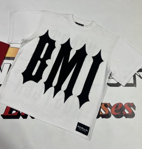 T-shirts personnalisés avec appliques effet vieilli, coupe courte oversize, écologiques, respirants, 250 g/m², 100 % coton, style décontracté sport, coupe ample. - Product Image 6