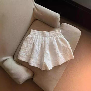 Shorts Casuales Holgados para Mujer, Cintura Alta Elástica, Transpirables, Ecológicos, Corte en A, con Bolsillos - Product Image 6