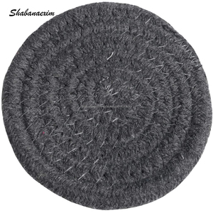 Support de casserole de qualité supérieure ensemble de dessous de plat de cuisine sous-verre absorbant noir sous-verre résistant à la chaleur sous-verre de boisson - Product Image 1