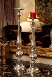 Ensemble de chandeliers en acier inoxydable hauts pour la décoration de la maison, design durable - Product Image 2