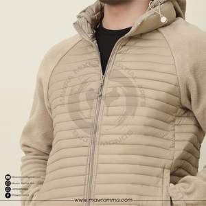 Veste matelassée hybride à capuche pour homme de haute qualité avec impression de logo personnalisé pour une utilisation en extérieur en hiver (unisexe) - Product Image 5