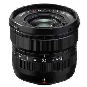 Lente Prime Ultra Gran Angular XF <span class=keywords><strong>8mm</strong></span> F/3.5 R WR Resistente a la Intemperie para Cámaras sin Espejo Fujifilm con Montura X - Product Image 1