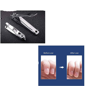 Premium Stainless Steel Professional Nail Cutter Clipper Curved Straight Wide Jaw Opening Pointed Finger Toe Nails Durable - Product Image 3