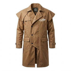Manteau long imperméable en toile cirée pour femme, style western, fabrication OEM, exportateur d'usine sous marque privée - Product Image 1
