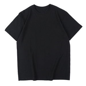 T-shirts formels pour hommes en coton 100% de haute qualité, coupe ample, épaules tombantes, anti-boulochage, 230g, unisexe - Product Image 2