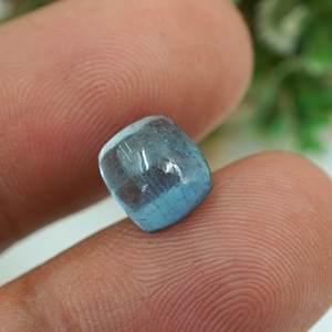 Pierre précieuse cabochon en tourmaline indigo naturelle légère 4,00 ct, non montée, pour la création de bijoux - Product Image 4