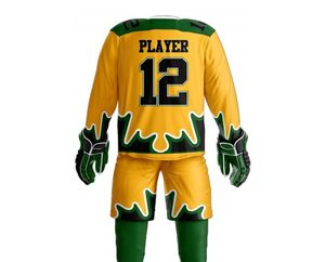Uniforme de hockey sur glace personnalisé de haute qualité, 100% polyester, fabriqué au Pakistan, usine OEM pour le commerce international d'exportation de vêtements - Product Image 2