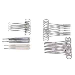 Ensemble d'instruments cardiovasculaires en acier inoxydable réutilisable, autoclavable, de qualité chirurgicale, kit d'outils pour chirurgie cardiaque, manuel CE - Product Image 3