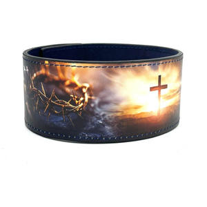 Ceinture de musculation en cuir véritable avec boucle à levier, ceinture de powerlifting réglable pour la musculation - Product Image 2