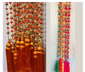 Décorations suspendues en tissu bohème avec pompons pour salon, décoration intérieure, multicolores, forme irrégulière, toutes saisons - Product Image 4
