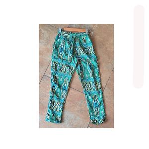 Pantalones de mujer con estampado de algodón de calidad transpirable Ropa informal de color personalizado para mujeres Tallas grandes Corte de bota media Verano plano - Product Image 4